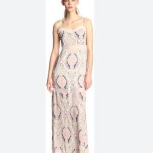 BCBGeneration Women's Contrast-Seamed Maxi Dress